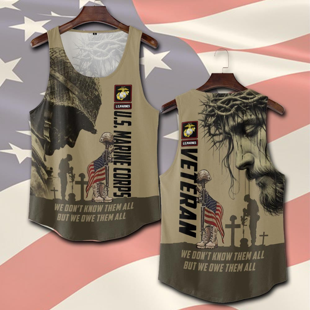 U.S Marine Corps – T-shirt – WE DON'T KNOW THEM ALL BUT WE OWE THEM ALL
