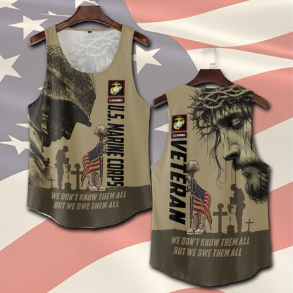 U.S Marine Corps – T-shirt – WE DON'T KNOW THEM ALL BUT WE OWE THEM ALL