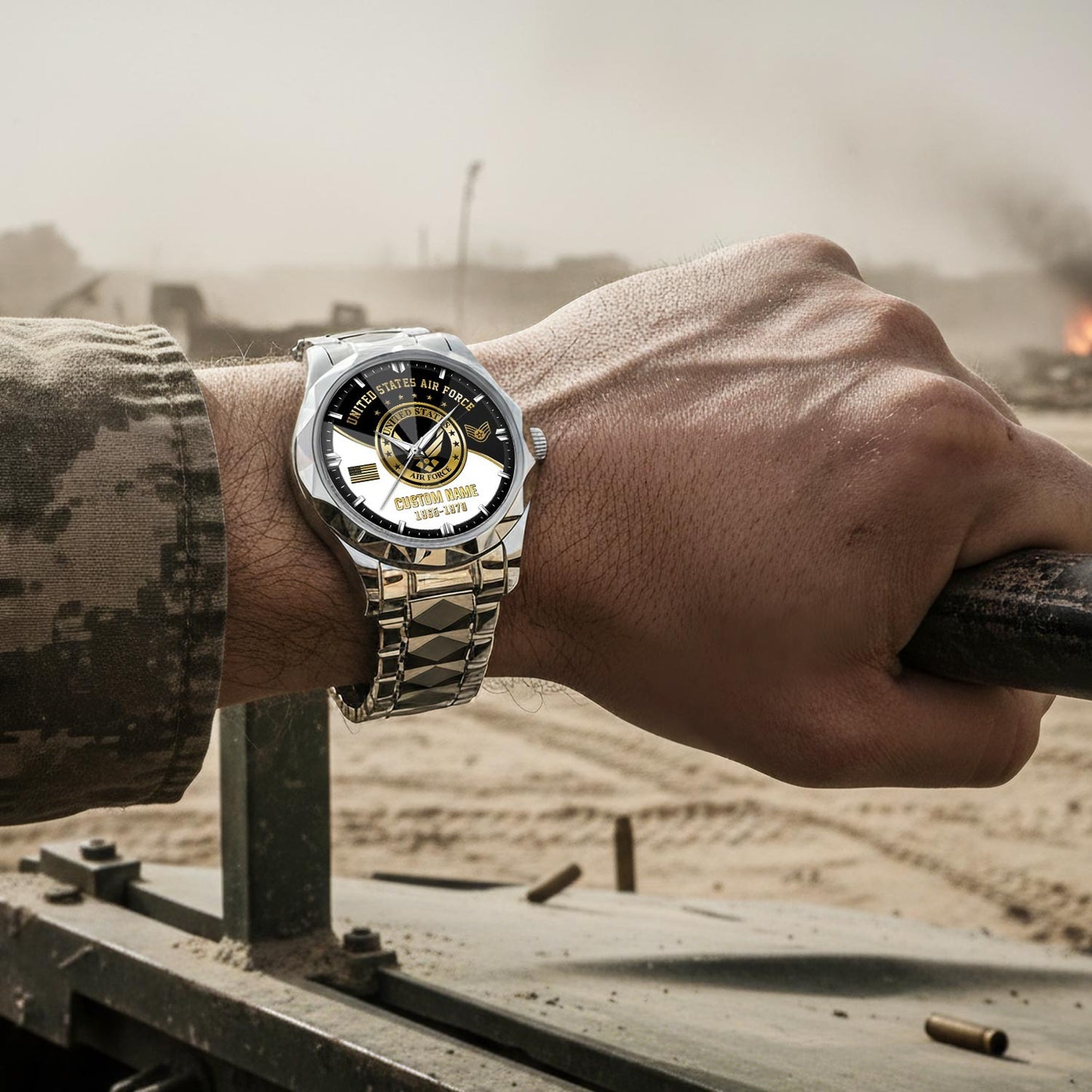 US Air Force – Diamond-Cut Bezel Watch – Imperial Service Watch