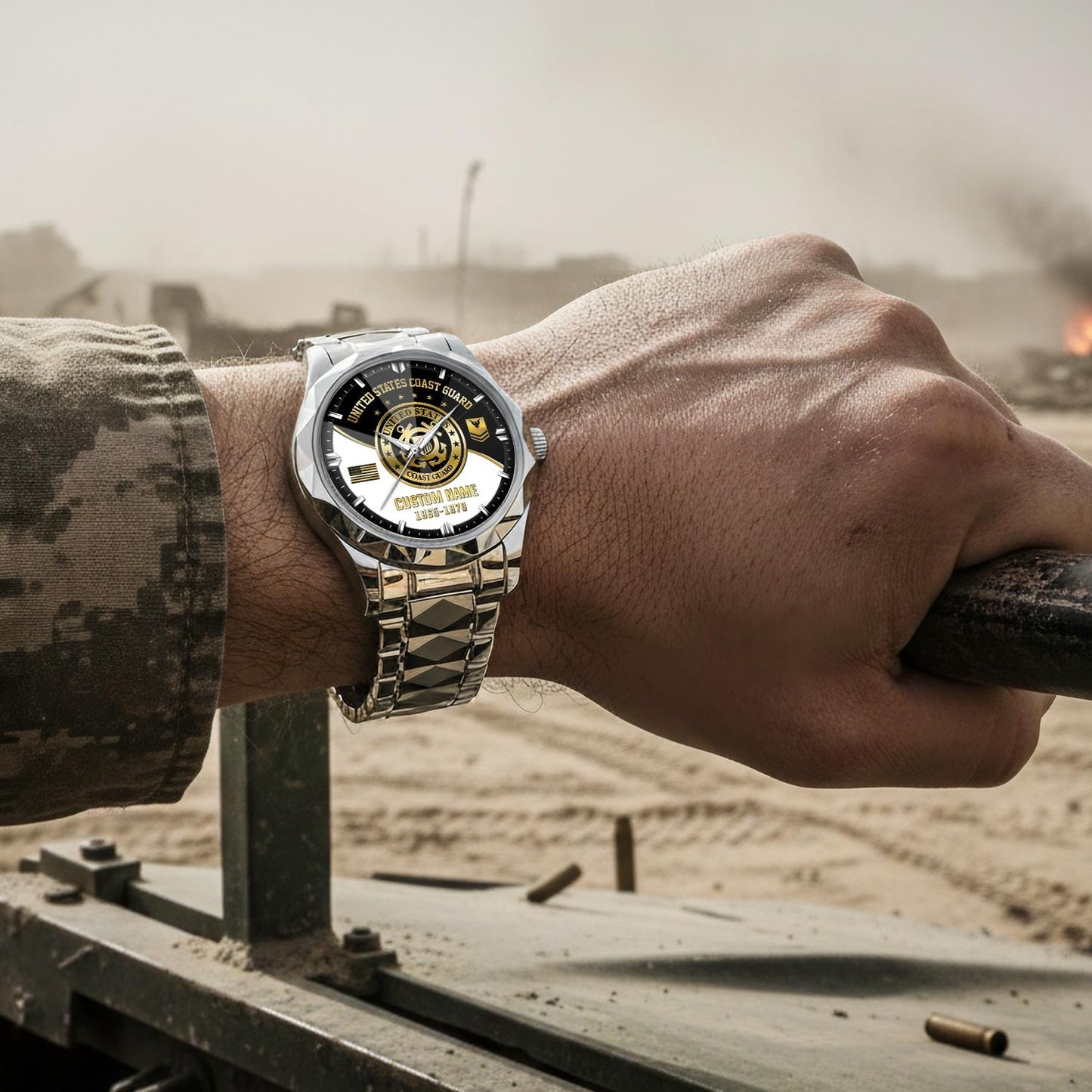 US Coast Guard – Diamond-Cut Bezel Watch – Imperial Service Watch