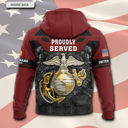 U.S Marine Corps – Hoodie – Pround Served