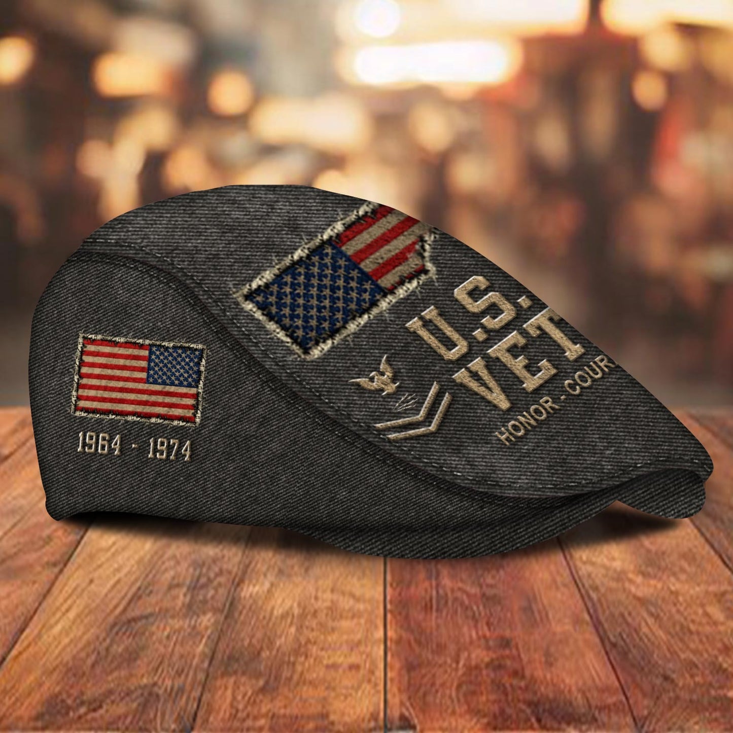 Custom U.S. Navy Jeff Cap –  Denim Patch Cap