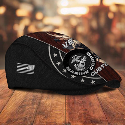 Custom U.S. Marine Corps Jeff Cap – Eagle Star Circle Design