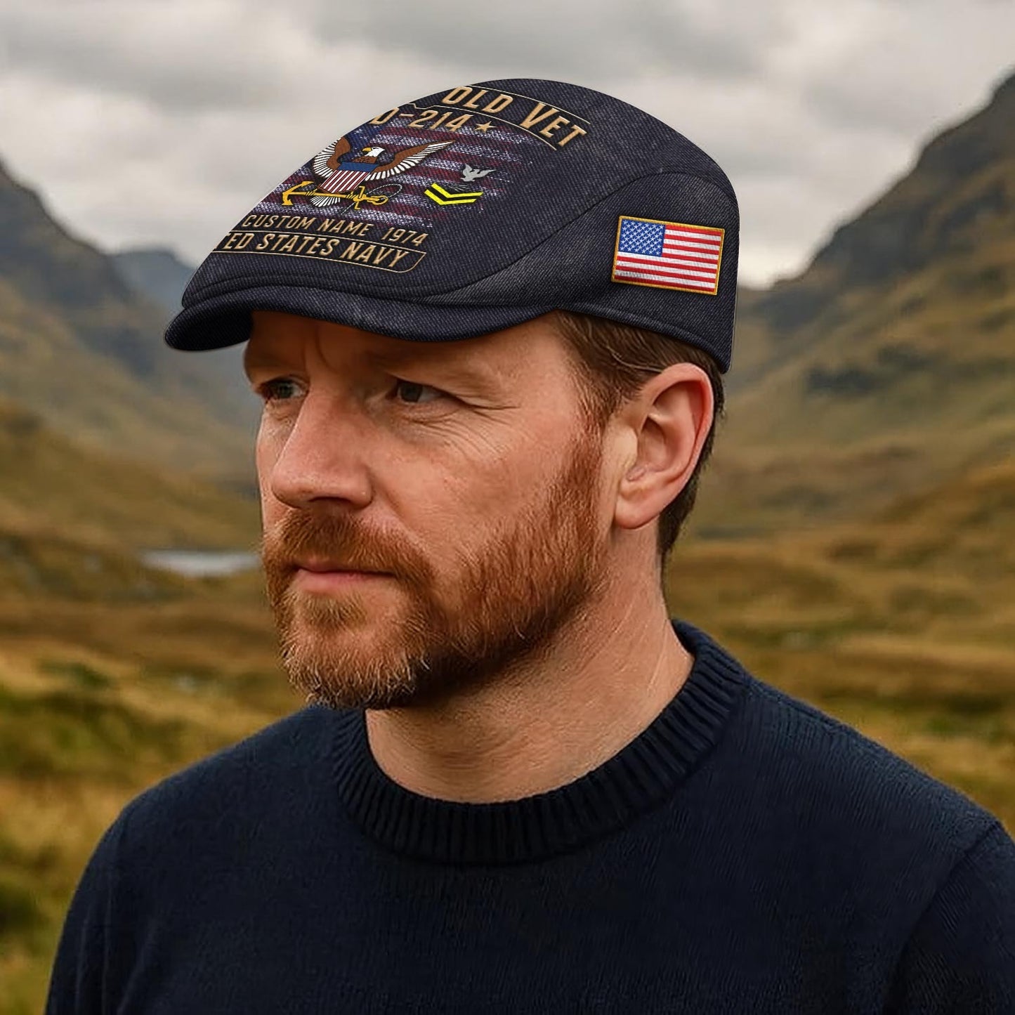 Custom U.S. Navy Jeff Cap –  Grumpy Old Vet