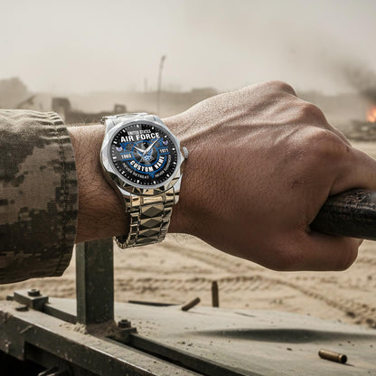 US Air Force – Diamond-Cut Bezel Watch – Commemorative Valor Dial