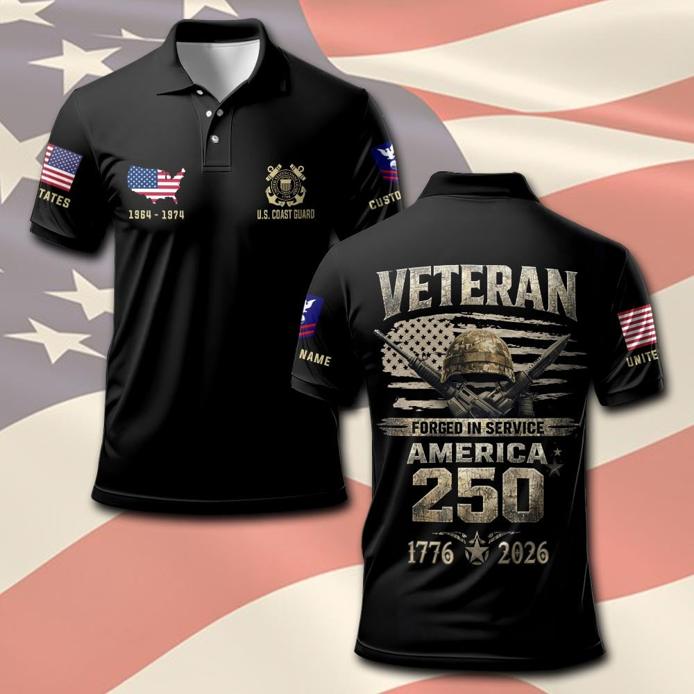 U.S Coast Guard – T-shirt – Grunge Veteran Emblem