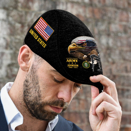 Custom U.S. Army Jeff Cap – Bald Eagle Design