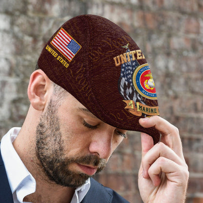 Custom U.S. Marine Corps Jeff Cap – Duty, Honor, Country