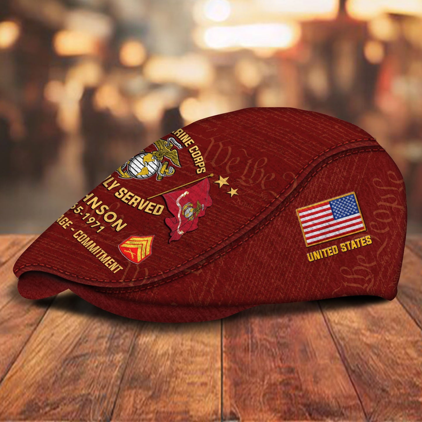 Custom U.S. Marine Corps Jeff Cap – Thank a Veteran