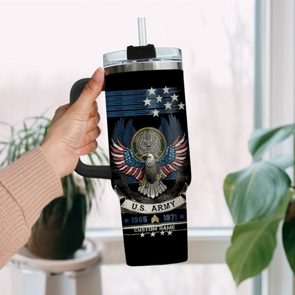 US Army – Tumbler 40oz - Liberty Stars & Stripes Eagle Mug