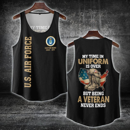 U.S Air Force – T-shirt – Veteran Never Ends