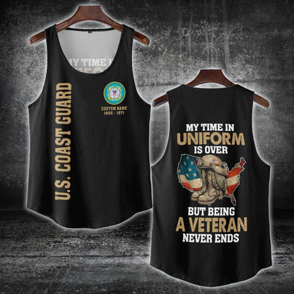 U.S Coast Guard – T-shirt – Veteran Never Ends