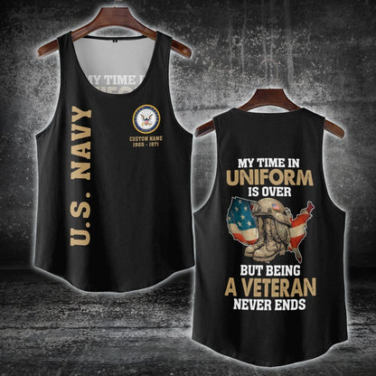 U.S Navy – T-shirt –  Veteran Never Ends