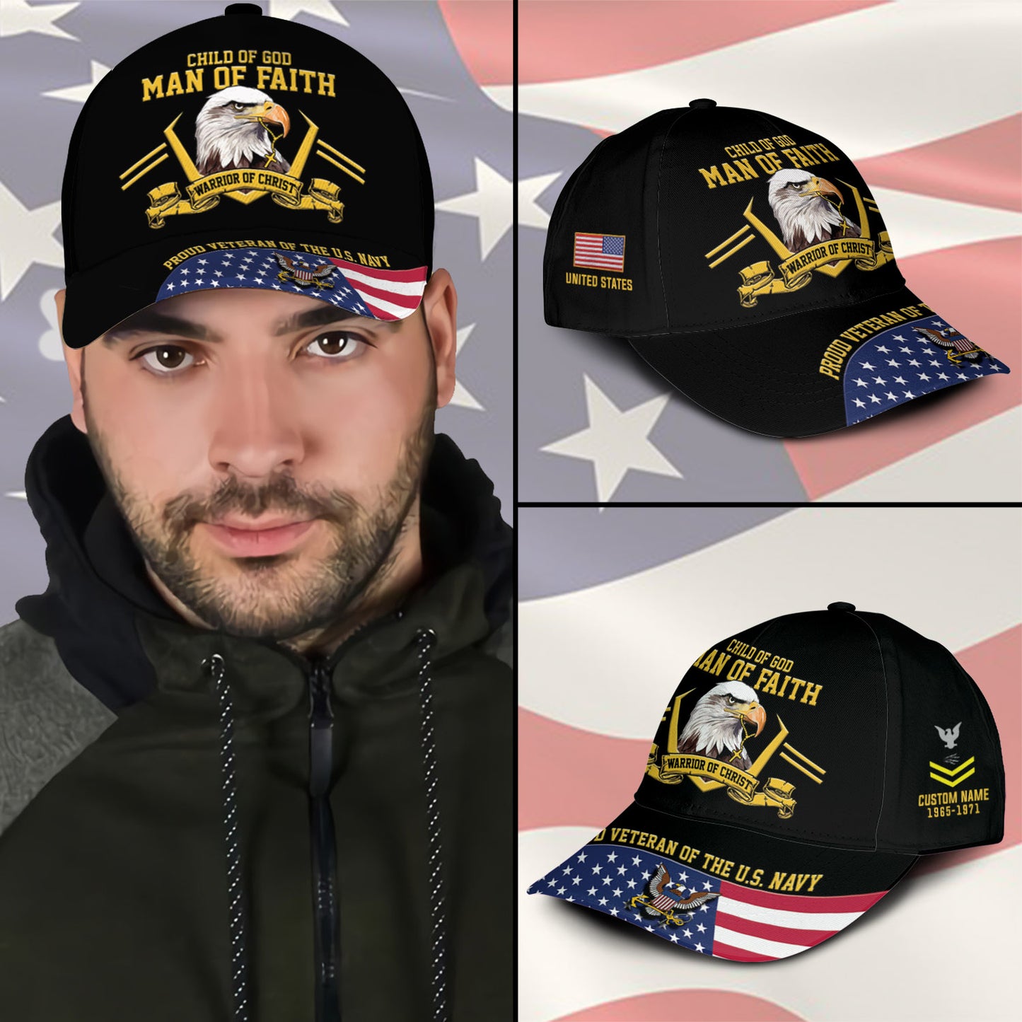 US Navy – Classic Cap – Child Of God - Man Of Faith