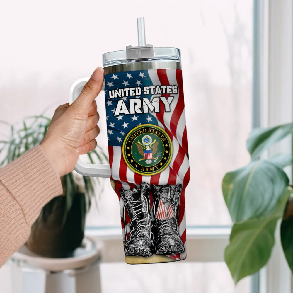 US Army – Tumbler 40oz - Patriotic Combat Boots