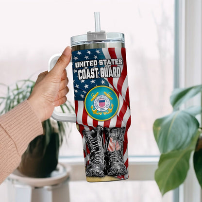US Coast Guard – Tumbler 40oz - Patriotic Combat Boots