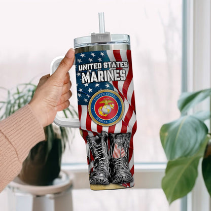 US Marine Corps – Tumbler 40oz - Patriotic Combat Boots