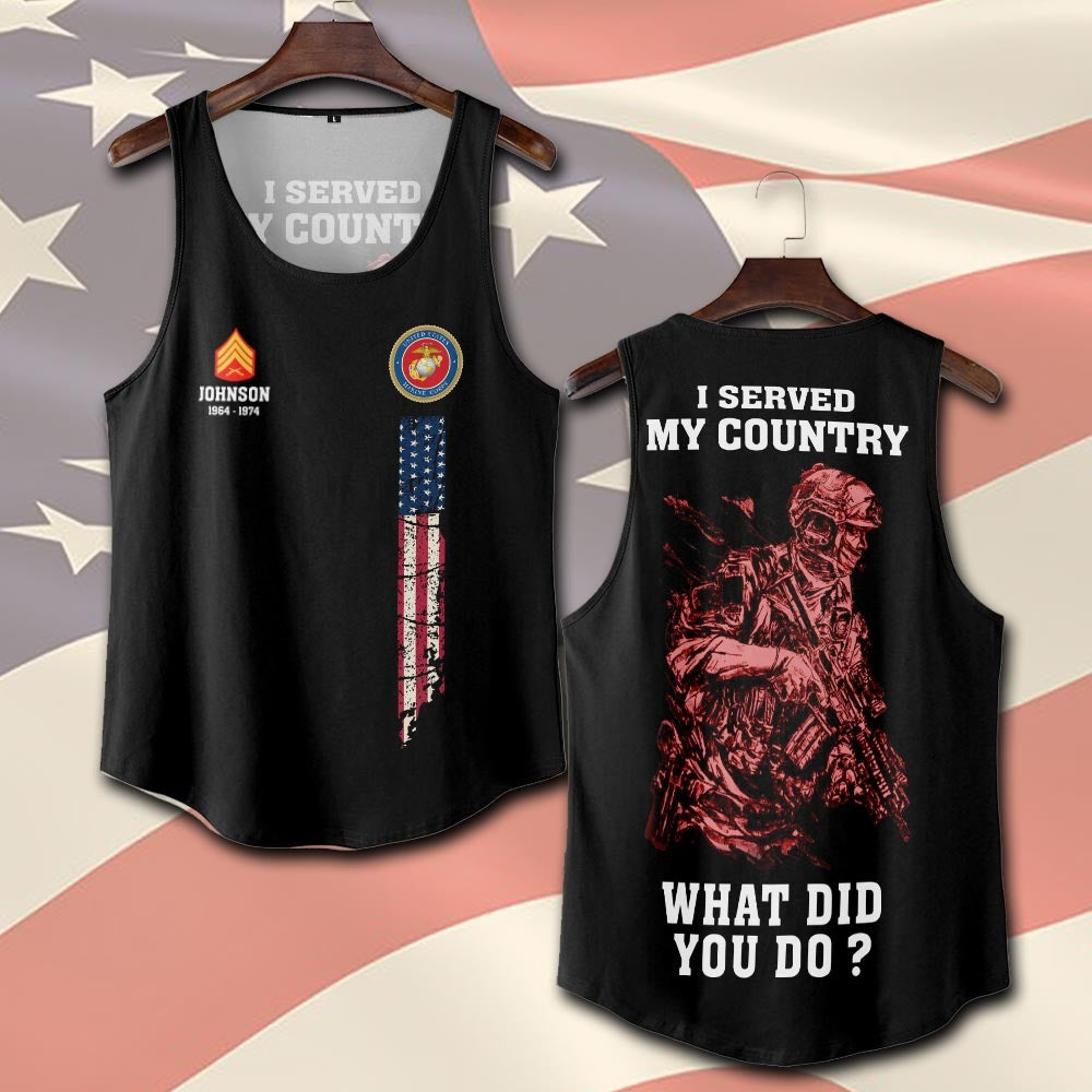 U.S Marine Corps – T-shirt – WHAT DID YOU DO ?