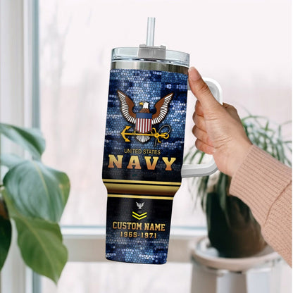 US Navy – Tumbler 40oz - Mosaic Eagle Emblem