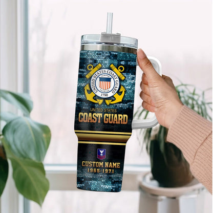 US Coast Guard – Tumbler 40oz - Mosaic Eagle Emblem