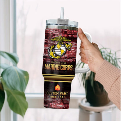 US Marine Corps – Tumbler 40oz - Mosaic Eagle Emblem