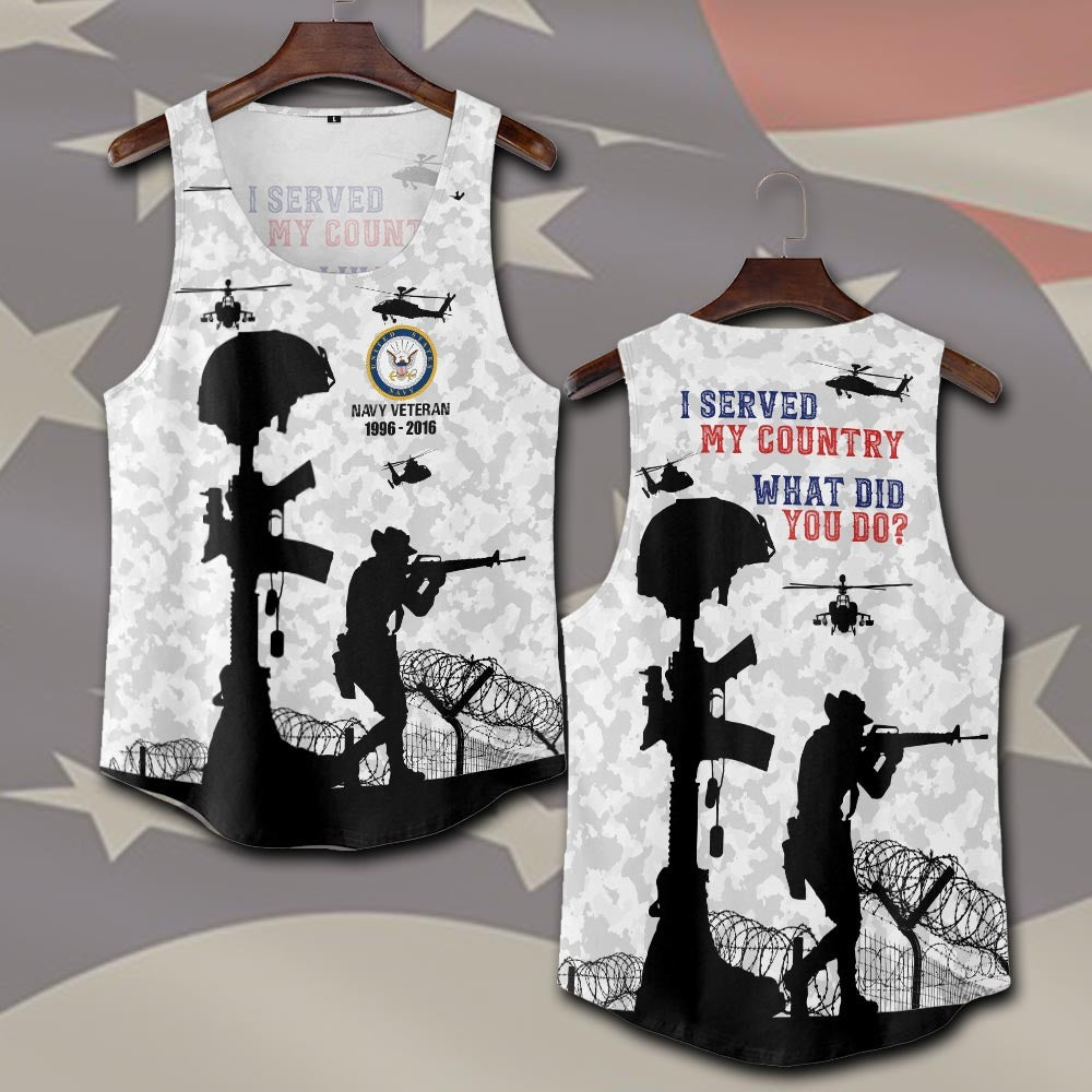 U.S Navy – T-shirt – I SERVED MY COUNTRY.WHAT DID YOU DO?