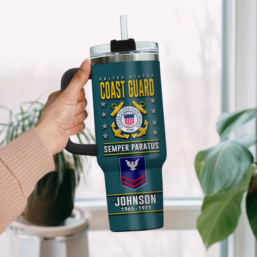 US Coast Guard – Tumbler 40oz - Warrior Silhouette Graphic