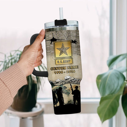 US Army – Tumbler 40oz - Golden Crest Tribute