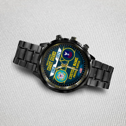 US Coast Guard – Diamond-Cut Bezel Watch – The Service Chronicle