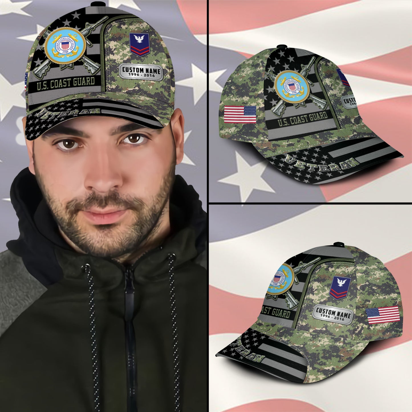 US Coast Guard – Classic Cap –  Veteran Camo