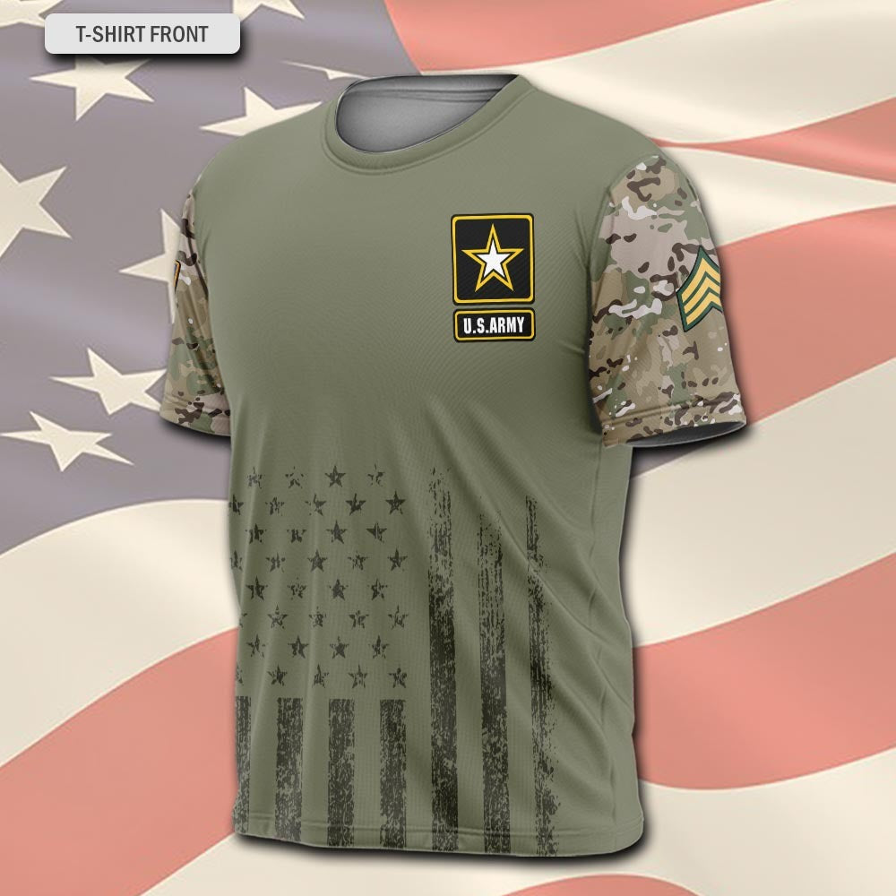 U.S Army – T-shirt – Camo Sleeve Heritage