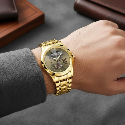 US Navy – Diamond-Cut Bezel Watch – Man Of God