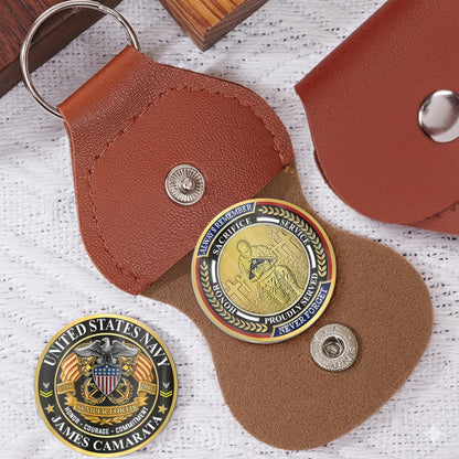 US Navy – Military Printed Challenge Coin – Patriot Gold Seal