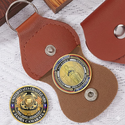 US Coast Guard – Military Printed Challenge Coin – Patriot Gold Seal