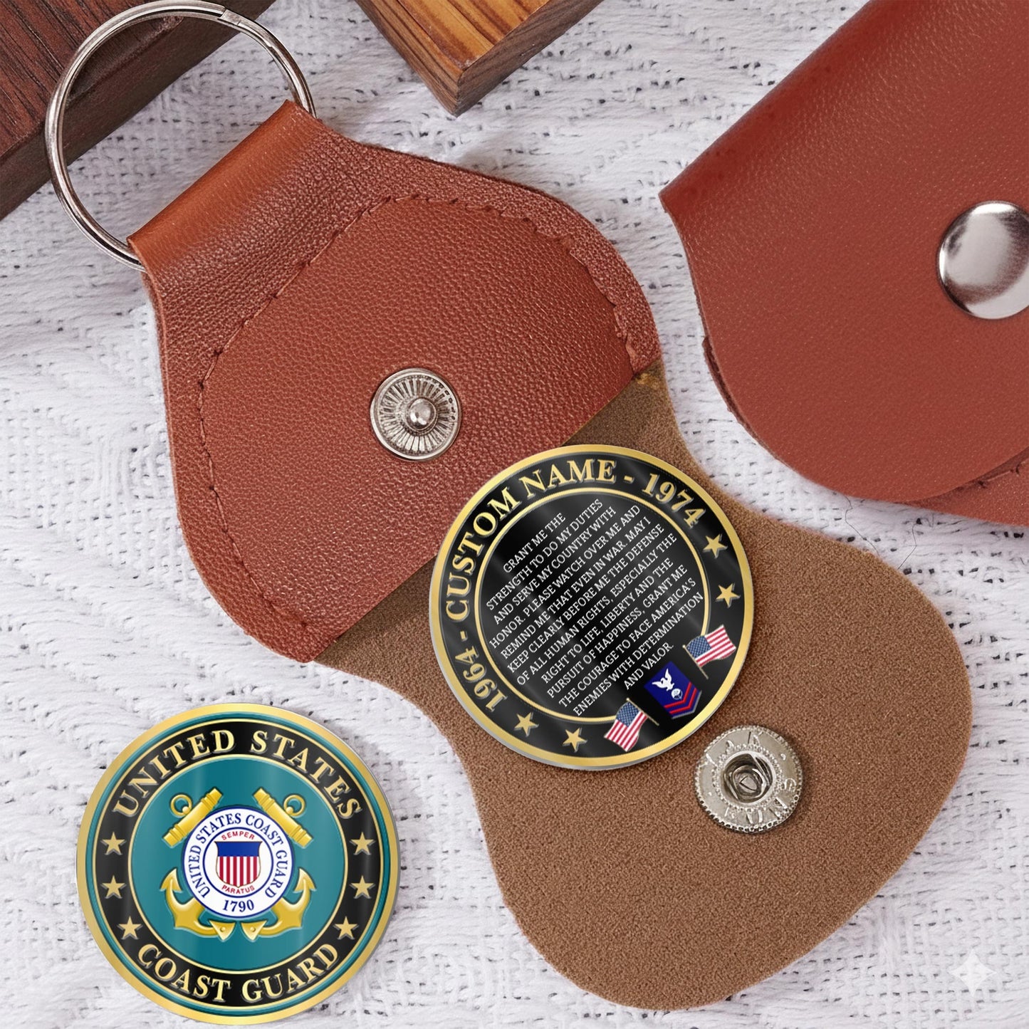 US Coast Guard – Military Printed Challenge Coin –  National Pride Medallion