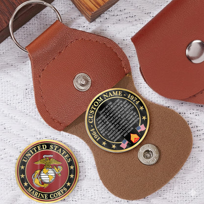 US Marine Corps – Military Printed Challenge Coin – National Pride Medallion