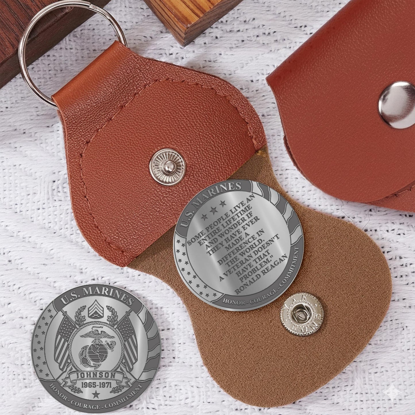 US Marine Corps – Military Printed Challenge Coin – Eternal Patriot Medallion