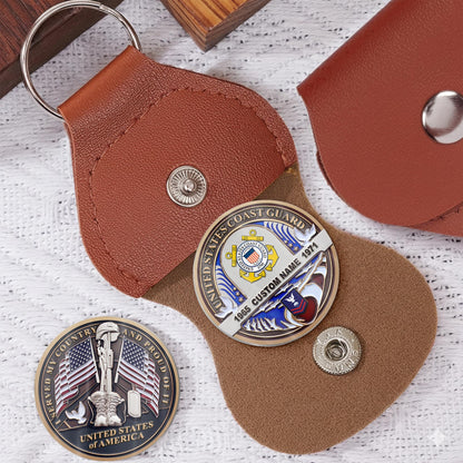 US Coast Guard – Military Printed Challenge Coin –  Silent Guardian Memorial