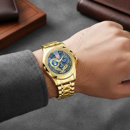 US Air Force – Diamond-Cut Bezel Watch – Forever Service Crest