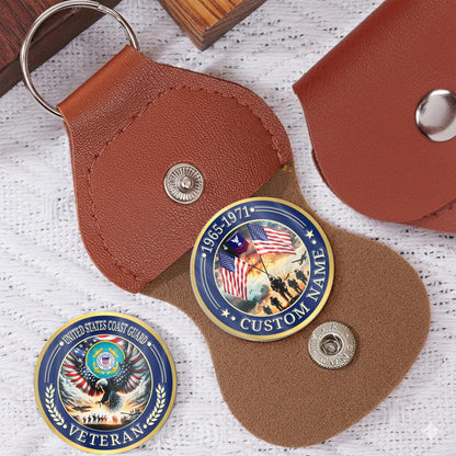 US Coast Guard – Military Printed Challenge Coin – Rising Eagle Tribute