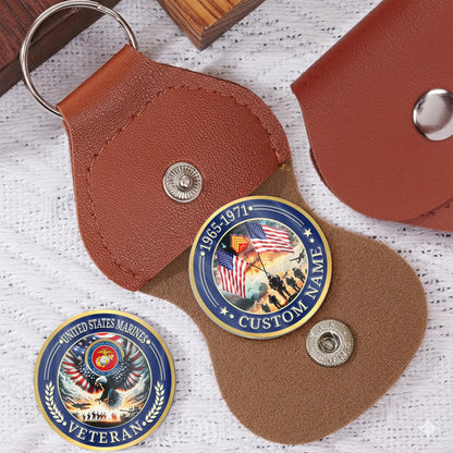 US Marine Corps – Military Printed Challenge Coin – Rising Eagle Tribute