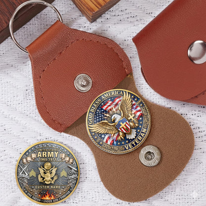 US Army – Military Printed Challenge Coin – God Bless Tribute Coin