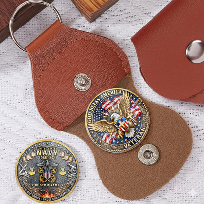 US Navy – Military Printed Challenge Coin – God Bless Tribute Coin