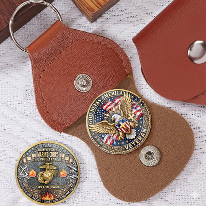 US Marine Corps – Military Printed Challenge Coin – God Bless Tribute Coin