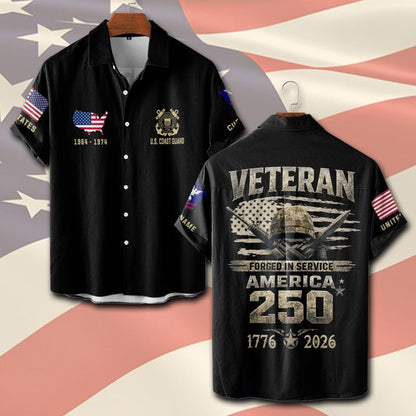U.S Coast Guard – T-shirt – Grunge Veteran Emblem
