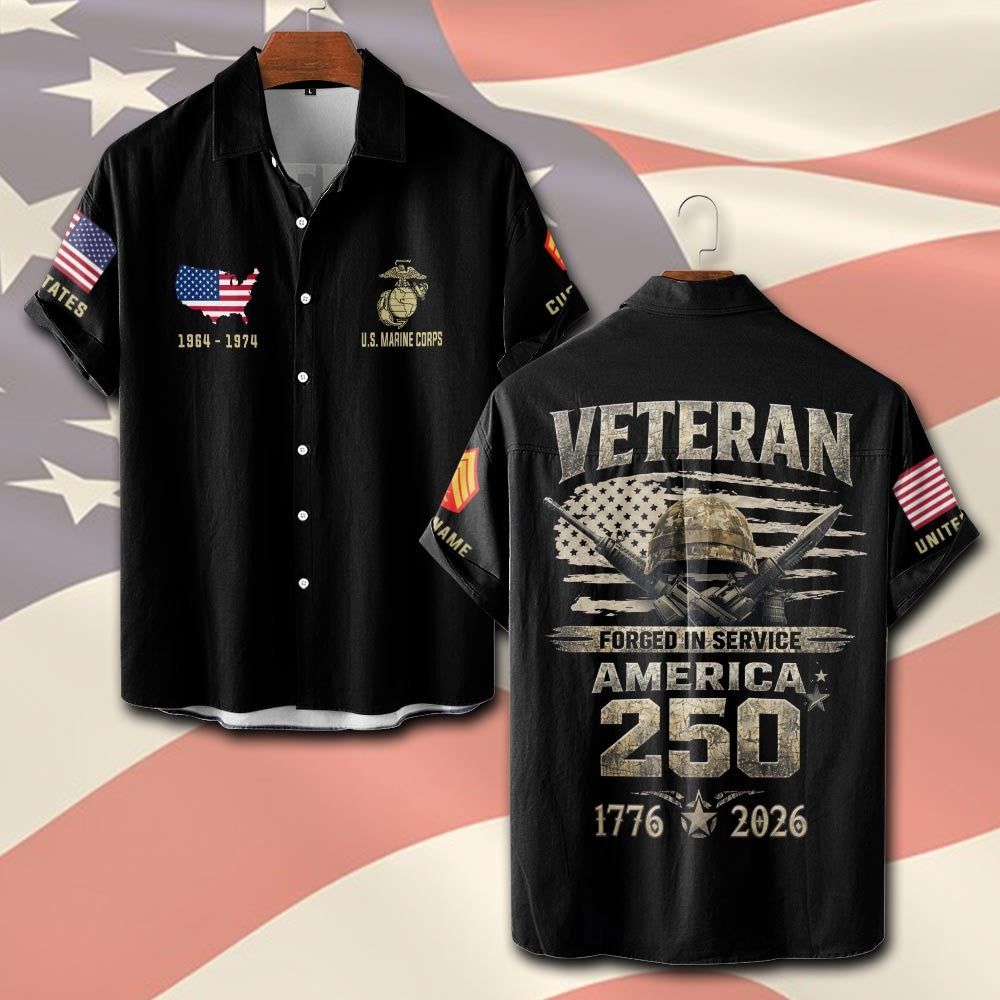 U.S Marine Corps – T-shirt – Grunge Veteran Emblem