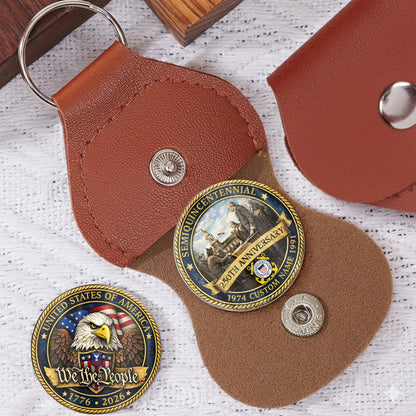 US Coast Guard – Military Printed Challenge Coin –  We The People 250