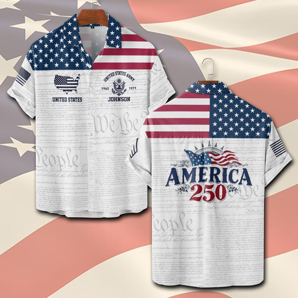 U.S Army – T-shirt –  America 250 Heritage Flag