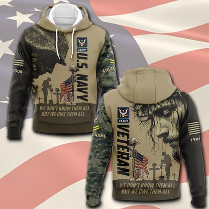 U.S Navy – T-shirt – WE DON'T KNOW THEM ALL BUT WE OWE THEM ALL