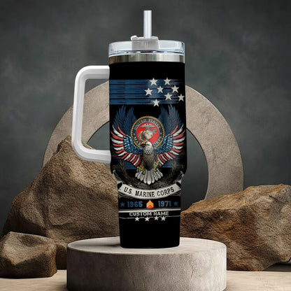 US Marine Corps – Tumbler 40oz - Liberty Stars & Stripes Eagle Mug